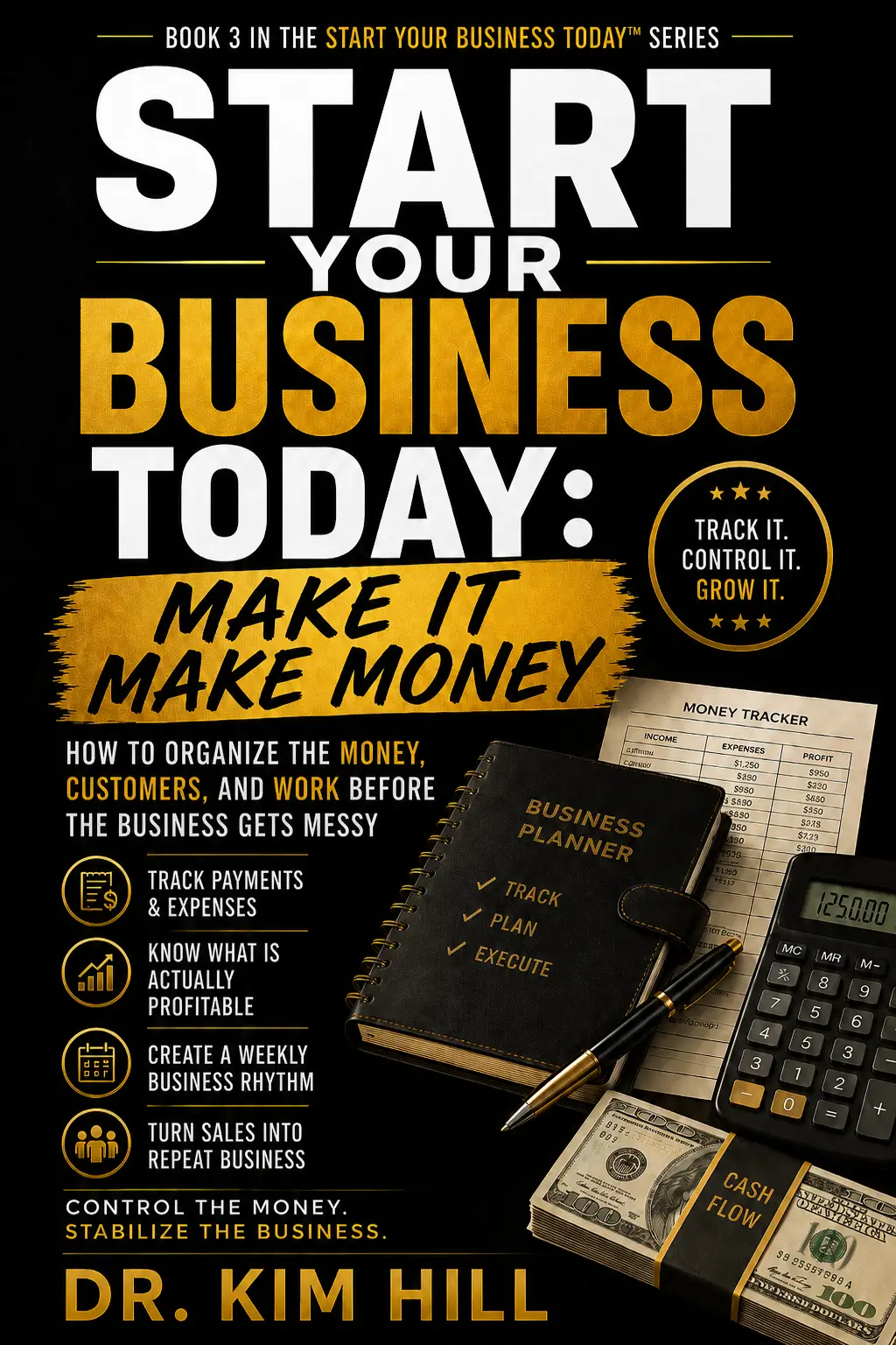 Start Your Business Today book cover with cash